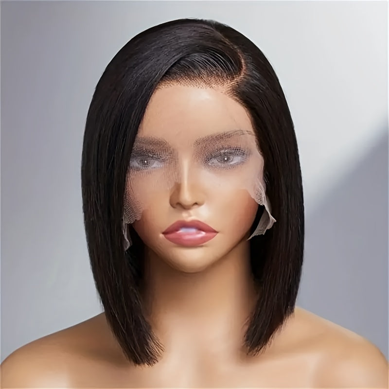 150 Density Short Bob Cut Lace Front Human Hair Wig
