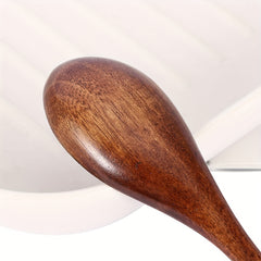 5pcs Wooden Coffee Honey Milk Yogurt Spoons for Parties Kitchens Restaurants