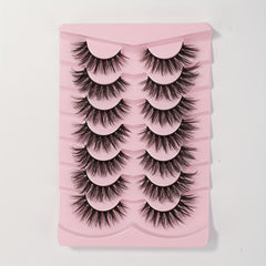 Fluffy 6D Mink Wispy Cat Eye Lashes Pack