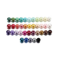 100pcs Glass Pearl Beads for DIY Jewelry Making