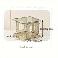 Foldable Plastic Shoe Rack Stackable Space Saving Organizer