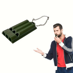 High Decibel Survival Whistle Keychain for Outdoor Camping Hiking