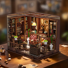 3D Puzzle Bookshelf Mini Study Room Model for Home Decoration