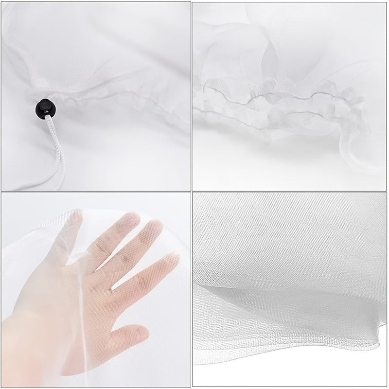 Plant Protection Garden Netting Insect Bird Barrier Mesh with Drawstring