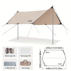 Waterproof Canopy Tent Awning for Camping - 4 Person
