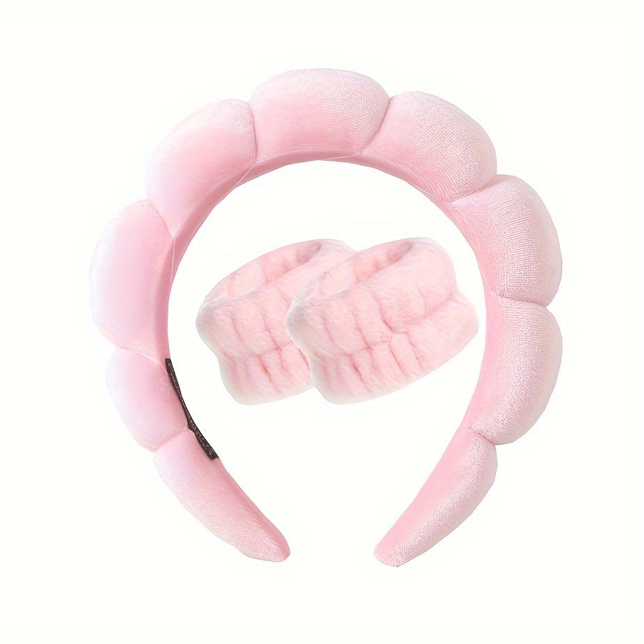 Minimalist Solid Hair Hoop Wide Sponge Bath Headband Non Slip