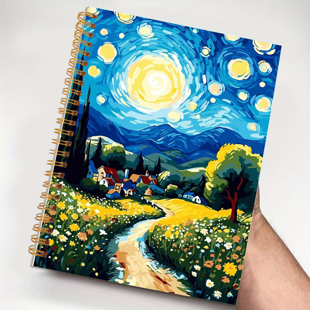 Rustic Sky & Grassland Scenery Notebook 13x21cm 50 Pages