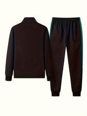 Men's 2 Piece Casual Jacket and Sweatpants Set for Spring Autumn