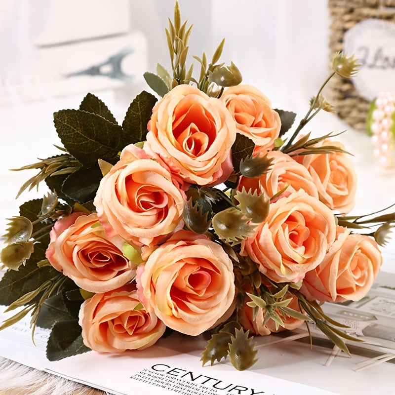 Silk Rose Bouquet for Weddings Parties and Home Decor