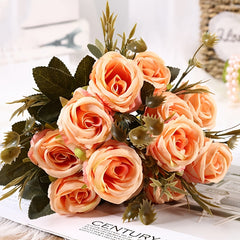 Silk Rose Bouquet for Weddings Parties and Home Decor