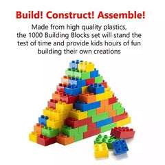 1000pcs Building Blocks Kids DIY Creative Bricks Toy Gift