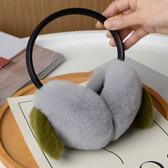 Boho Persimmon Plush Earmuffs Men Winter Ear Covers