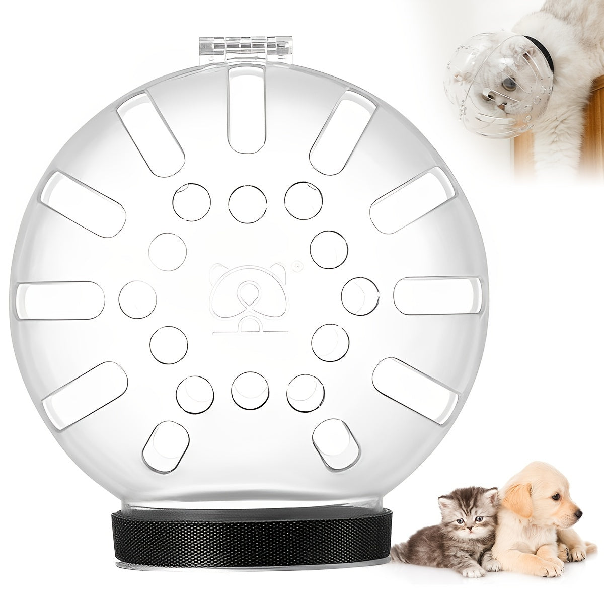 Transparent Breathable Pet Cat Muzzle Anti-bite Anti-scratch Headgear