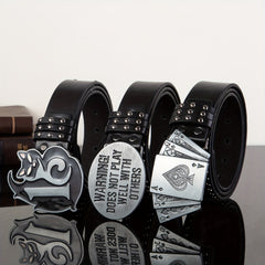 Rock Style Men's Belt Rivet Punk Style Belt