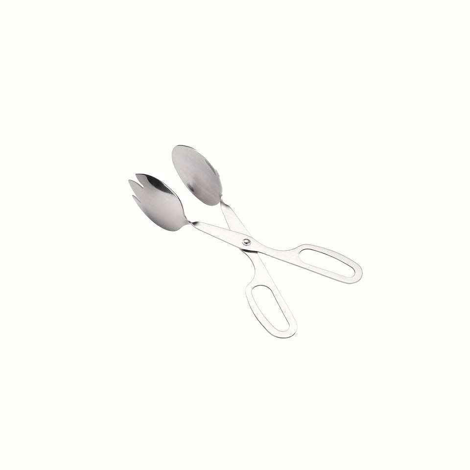 1pc Stainless Steel Kitchen Tongs Salad Clips Multipurpose Kitchen Clips