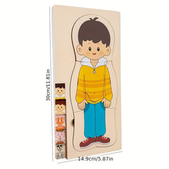 Human Body Structure Wooden Puzzle Children's Toy