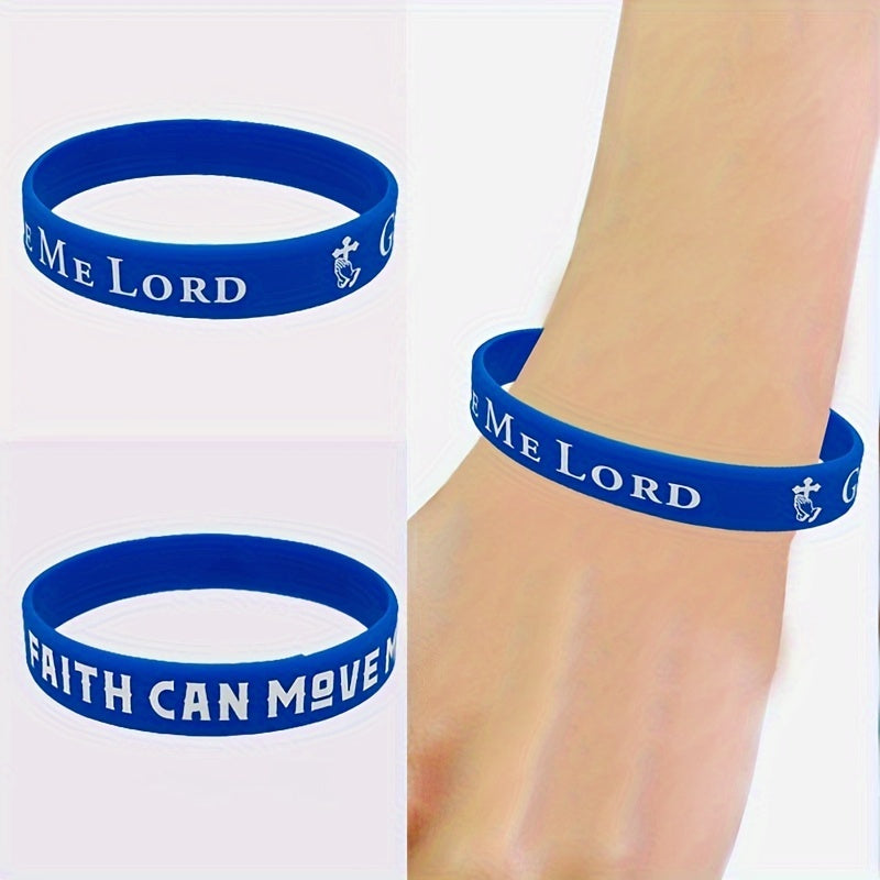 Colorful Slogan Silicone Bracelet Wristband