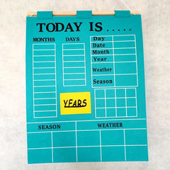 Weather & Season Calendar Puzzle Board