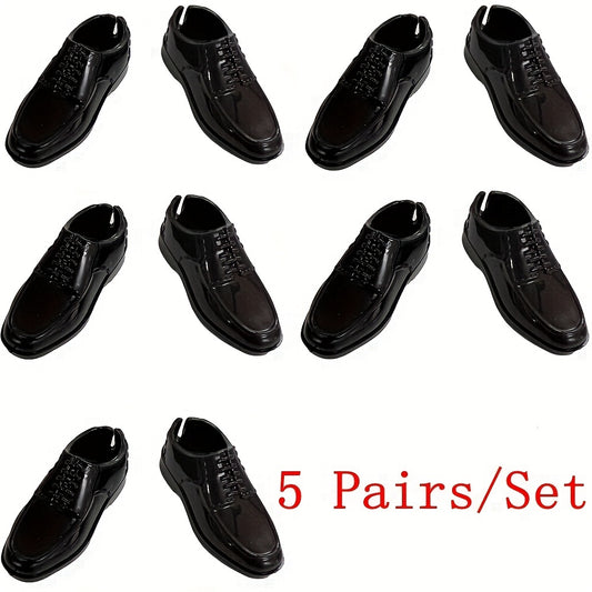 5 Pairs of 1:6 Scale Male Doll Shoes for DIY Dressing, Fashionable Mini Figures
