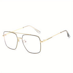 Clear Lens Glasses for Students Metal Nearsighted Spectacles