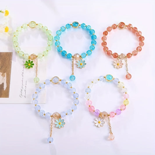 Colorful Crystal Beaded Bracelet Bohemian Women Jewelry