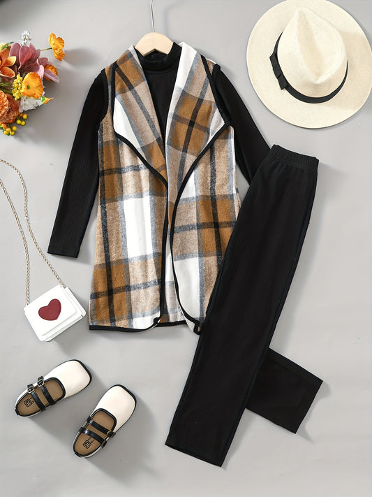 Girls 3pcs Casual Outfit for Spring and Autumn