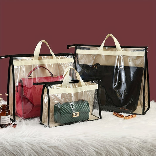 Clear Dust Bag for Handbags S M L XL Purse Storage Organizer