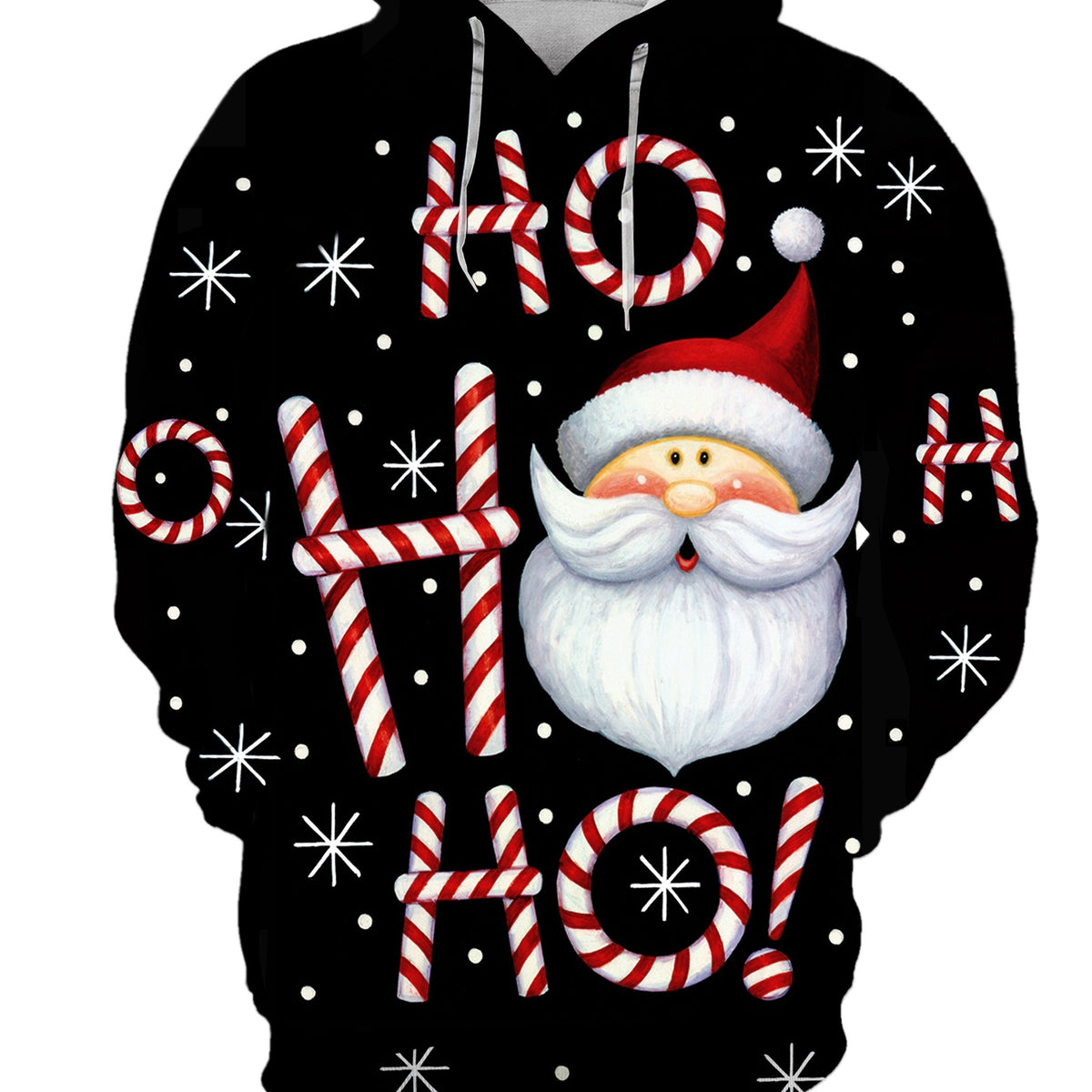Christmas Santa Claus Print Hoodie for Men