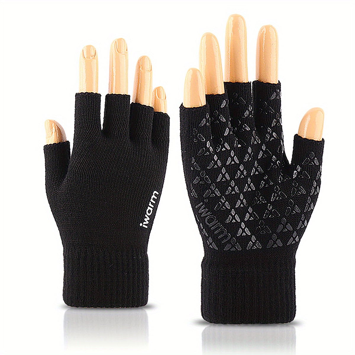 Men's Thermal Fingerless Gloves for Outdoor Sports