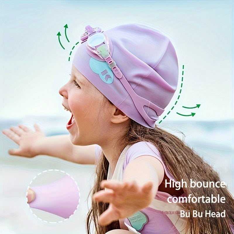 KK Tree Kids Swimming Cap with Ear Protection