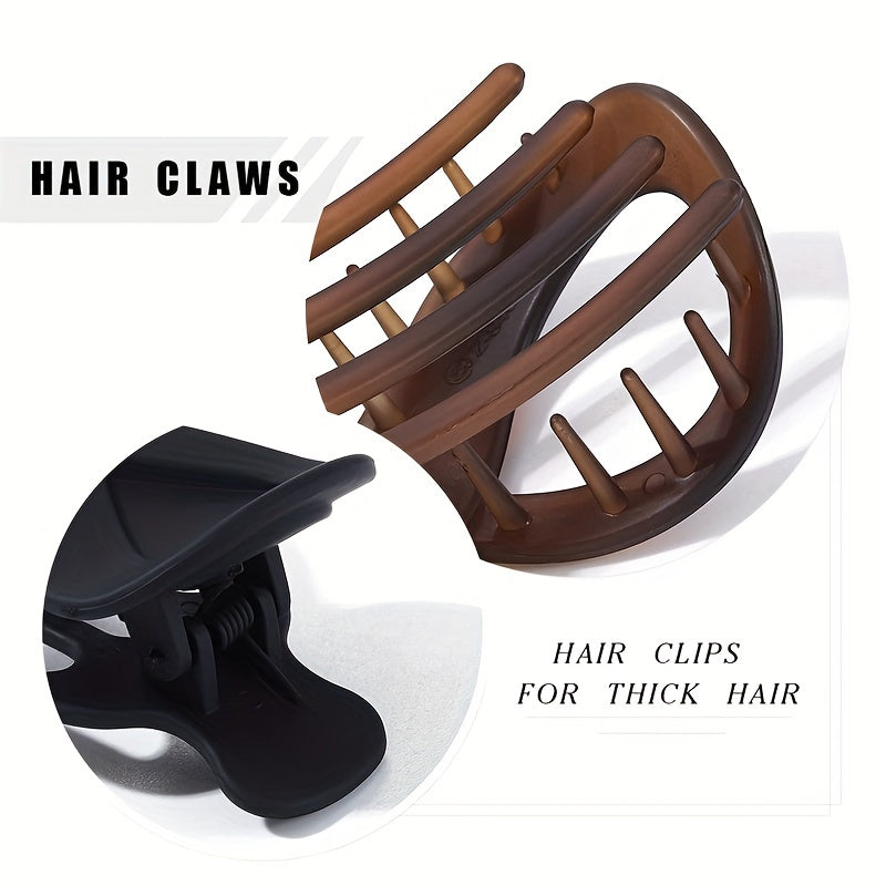 2pcs Acrylic Hair Claw Matte Hair Barrettes Women Girls Hair Accessories