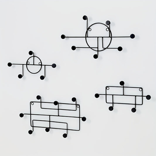 Scandinavian Geometric Metal Wall Hooks