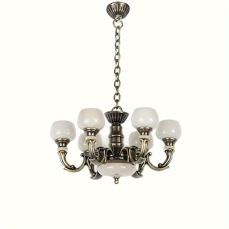 Vintage European Style Chandelier 1:12 Scale Dollhouse Accessory