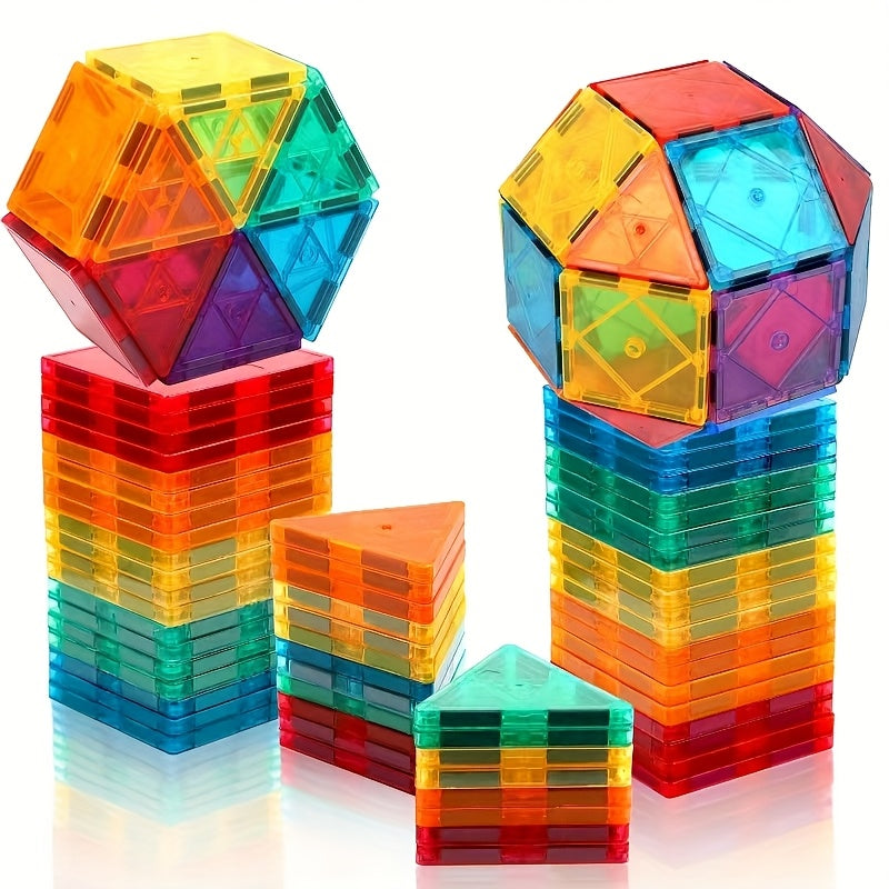 Magnetic Tiles Building Blocks Toy for Kids 3-7 Years