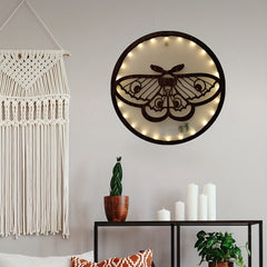 LED Lights Wooden Home Decoration Butterfly Series Hanging Light