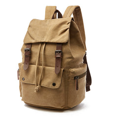 Outdoor Leisure Retro Travel Canvas Backpack Computer Backpack