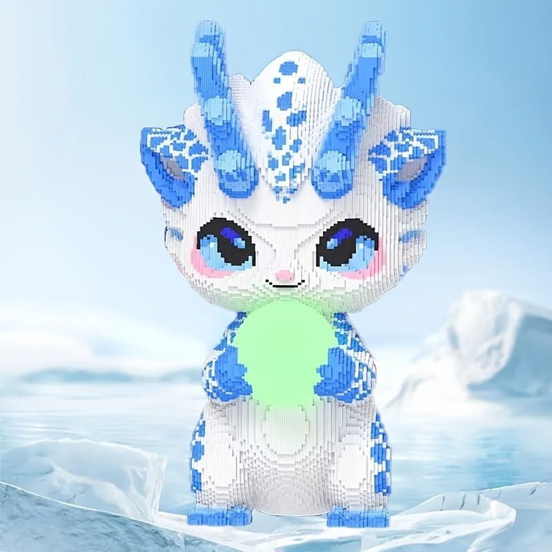 Chinese Style Dragon Year Building Blocks Toy Large Model Creative Gift