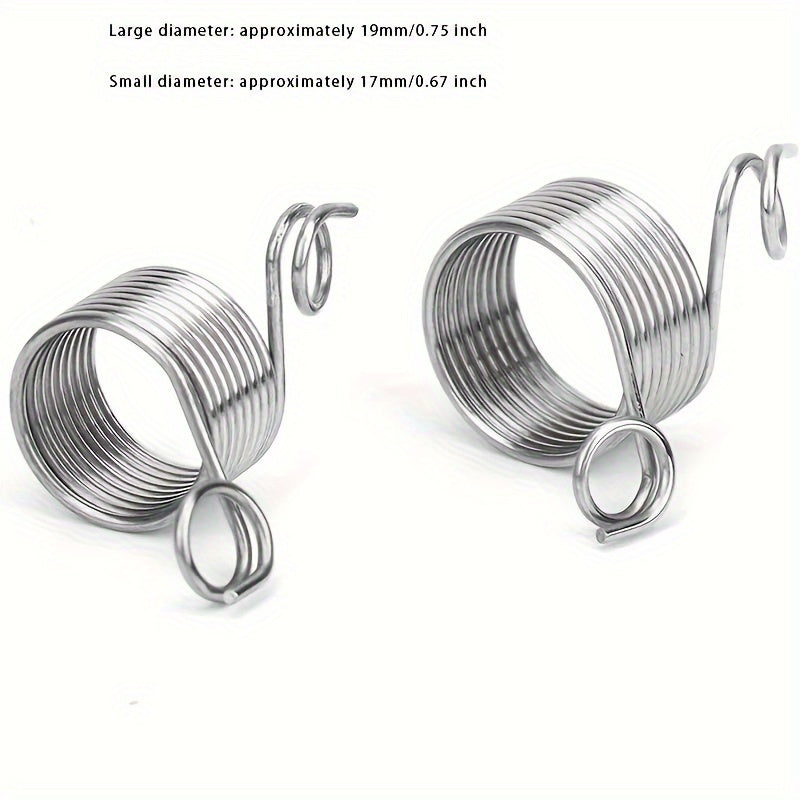Crochet Ring Finger Yarn Guide Stainless Steel Adjustable Knitting Loop