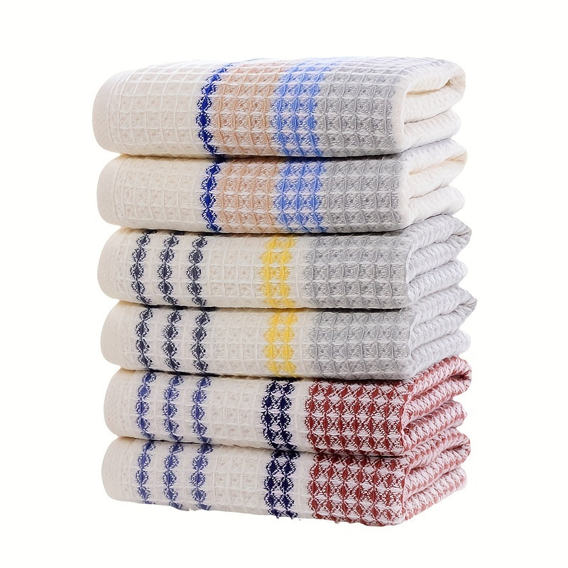 4pc Soft & Absorbent Striped Hand Towel for Home Bathroom 13x29in