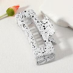 Large Hair Claw Ink Mark Pattern Nonslip Ponytail Holder