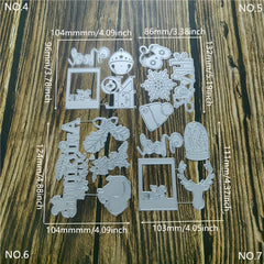 Christmas Snowflakes Squirrels Metal Cutting Dies