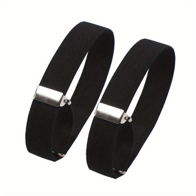Elastic Armband Cuffs - Adjustable Shirt Sleeve Holders