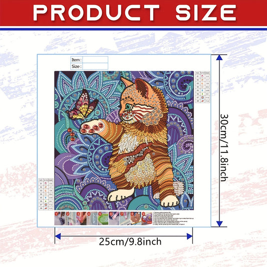 Cat Pattern Diamond Painting Kit DIY 5D Art Home Decor