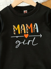 Girl's Crew Neck Sweatshirt Top w/ Long Sleeves
