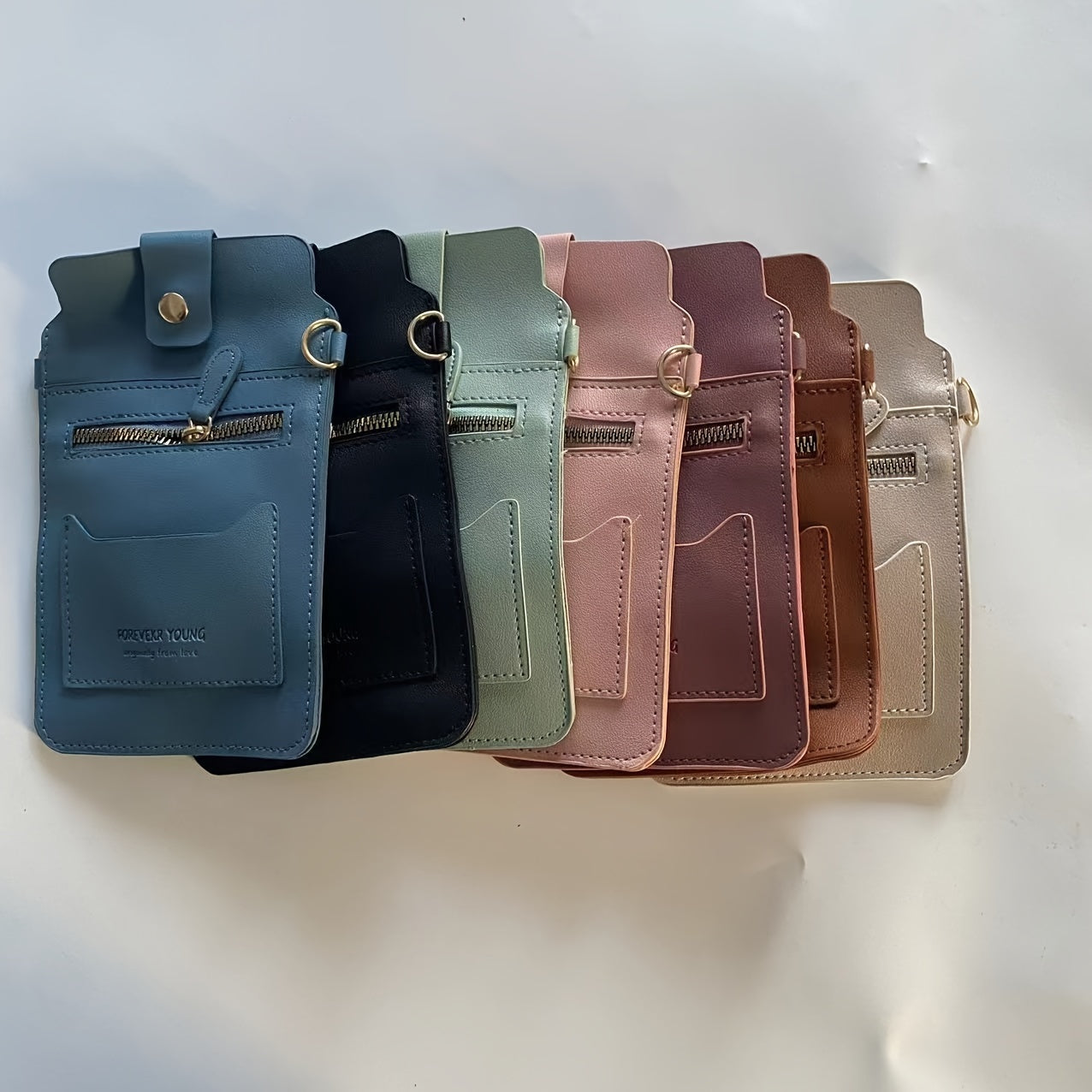 Mobile Phone Bag With Transparent Film Touch Screen Shoulder Bag