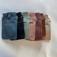 Mobile Phone Bag With Transparent Film Touch Screen Shoulder Bag