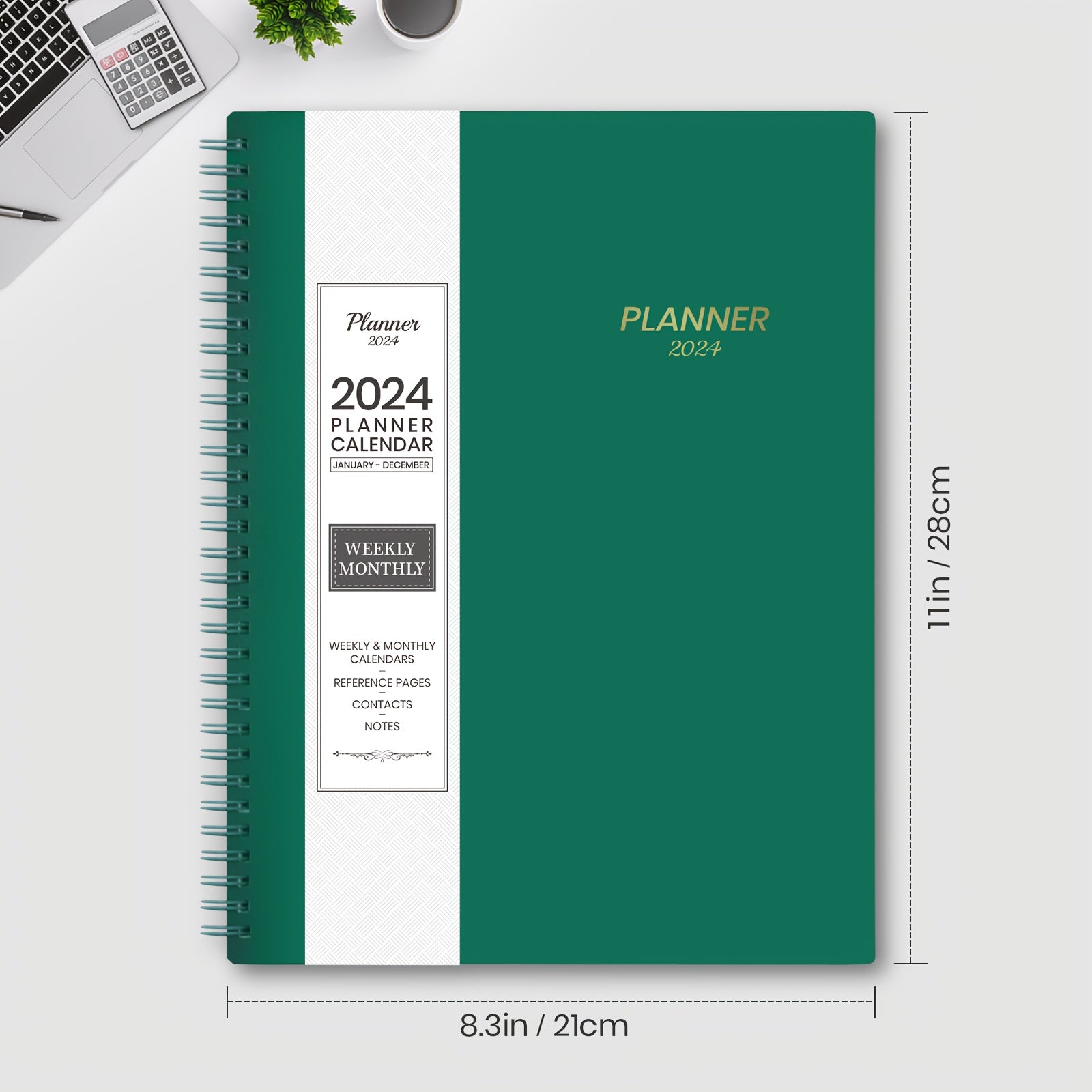 Planner Weekly Monthly Calendar Spiral12 Months From JAN To DEC