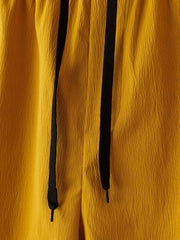 Men's Breathable Button Up Shirt & Shorts Set for Summer