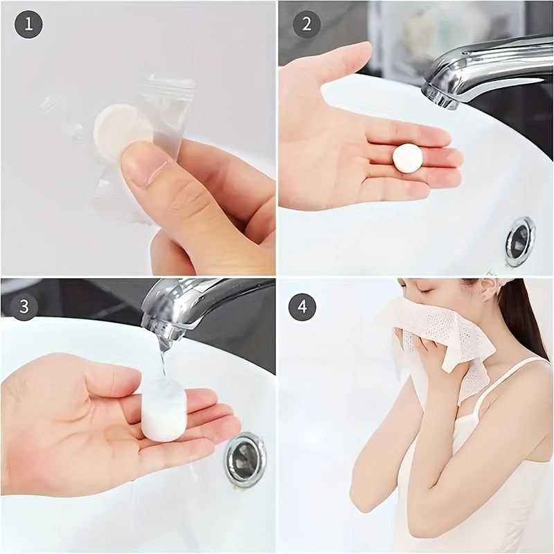 56pcs Portable Disposable Mini Compressed Towel for Travel Camping Sports Home