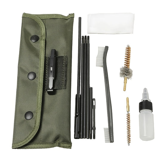 10pcs Steel Wire & Nylon Bristle Brush Set for Rifles, Pistols, Shotguns